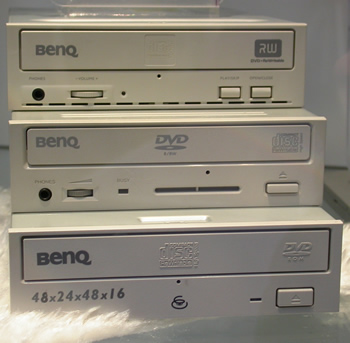 Illustrated above, 1648C is a combo CD-RW and DVD-ROM drive supporting 48x CD-R and 24x CD-RW writing, 48x reading and 8x DVD-ROM reading.