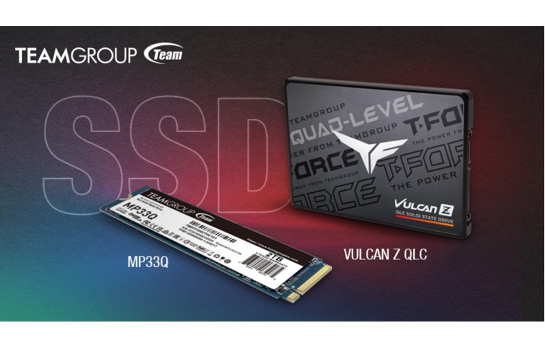 TEAMGROUP Announces MP33Q M.2 PCIe SSD and T-FORCE VULCAN Z QLC SSD