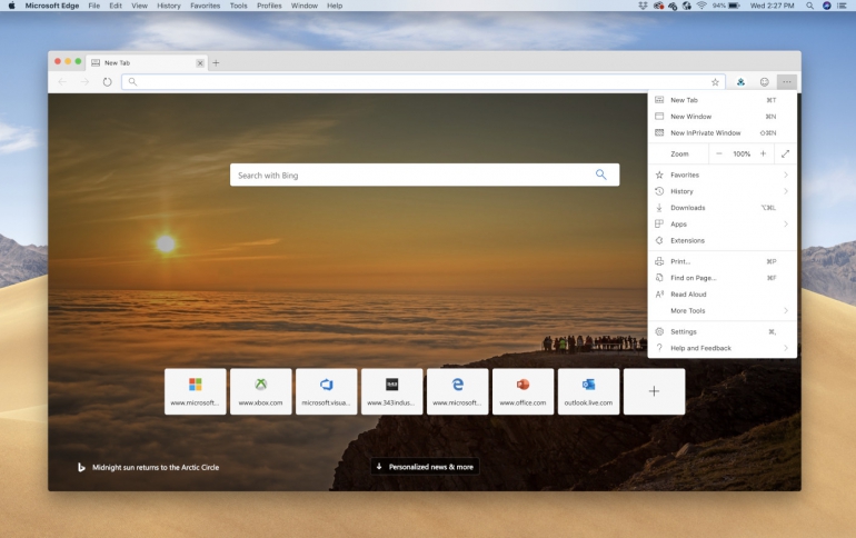 Microsoft Releases Edge Preview Builds for macOS
