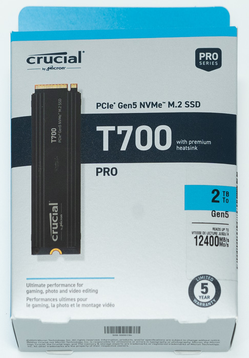 Crucial T700 2TB PCIe Gen5 NVMe M.2 SSD | CT2000T700SSD3 