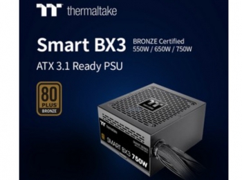 Thermaltake Unveils the Smart BX3 Bronze Series Power Supply with ATX 3.1 Standards