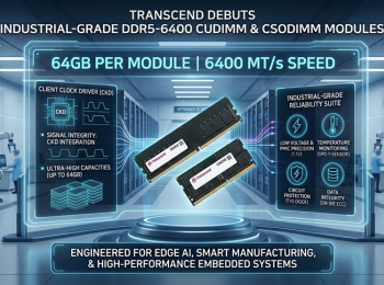 Transcend Debuts High-Performance 64GB DDR5-6400 CUDIMM & CSODIMM Embedded DRAM Modules