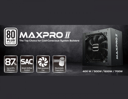 ENERMAX Intros the MAXPRO II, 80PLUS 230V EU White Certified Power Supply Series