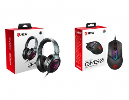 MSI Launches the MSI CLUTCH GM30 Gaming Mouse and IMMERSE GH50 Gaming Headset