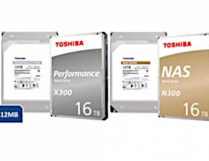 Toshiba Adds 16TB Capacity to N300 and X300 Internal Hard Drive Series