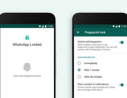 WhatsApp Introduces Fingerprint Lock for Android