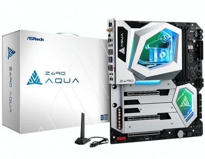 ASRock Launches the Z490 AQUA Watercooled Motherboard for Gaming Enthusiasts