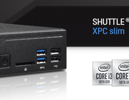 Shuttle 1.3-litre PCs all set for Intel Core processors of the 10th generation