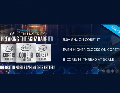 New 10th Gen Intel Mobile Gaming Processors to Exceed 5GHz