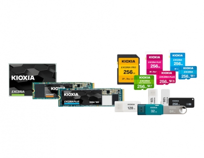 Kioxia Launches “KIOXIA” Branded microSD/SD Memory Cards, USB Memory and SSDs