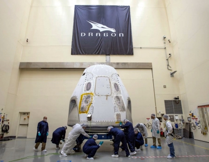 SpaceX Crew Dragon Capsule Arrives for Demo-2 Mission