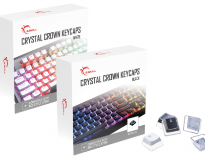 G.SKILL Releases Dual-Layer Transparent Crystal Crown Keycap Upgrade Set for Mechanical Keyboards