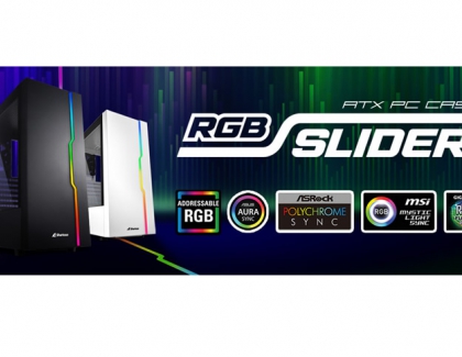 Sharkoon RGB Slider White | Compact ATX Case with Extensive Installation Options