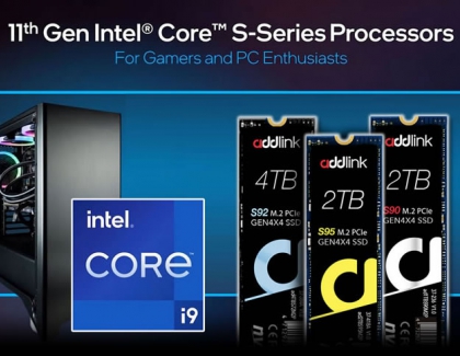 addlink Announces M.2 Gen4x4 SSDs Optimized For 11th Gen Intel Rocket Lake-S