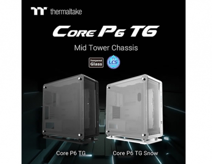 hermaltake Announces the Core P6 TG and Core P6 TG Snow Transformable, Innovative and Stylish