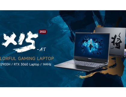 COLORFUL X15-AT 22 Gaming Laptop with 12th Gen Intel Core i9 and RTX 3060 Graphics Coming to Newegg