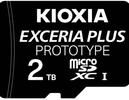 Kioxia Develops Industry’s First 2TB microSDXC Memory Card Working Prototypes