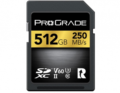 PROGRADE DIGITAL ANNOUNCES A HIGHER CAPACITY SDXC UHS-II V60 512GB MEMORY CARD