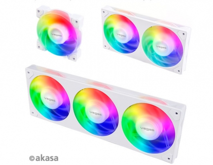 Akasa’s A-team has arrived; the Vegas A-Series fans bring light to your PC case!