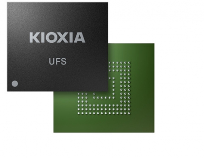 Kioxia Advances Development of UFS Ver. 3.1 Embedded Flash Memory Devices with Quad-level-cell (QLC) Technology