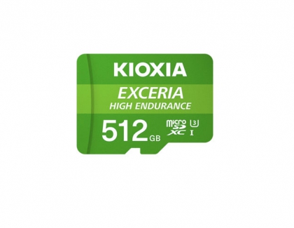 KIOXIA launches high-capacity 512GB high endurance microSD memory cards