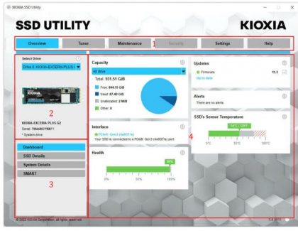 KIOXIA announces new SSD Utility management software compatible with Win111