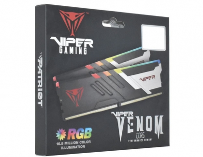 Patriot Announces VIPER VENOM RGB and non-RGB DDR5 Kits