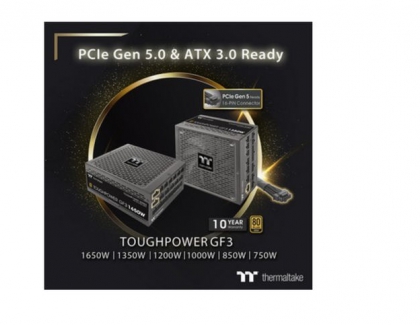 Thermaltake Launches the All-new Toughpower GF3 Series (PCIe Gen 5.0 and ATX 3.0 Ready)