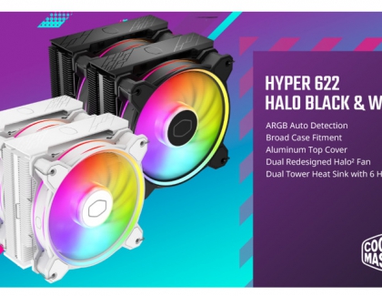 Cooler Master Launches The Hyper 622 Halo CPU Cooler With Twice The Cooling Power
