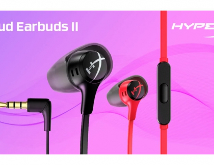 NEW HYPERX CLOUD EARBUDS II WITH MIC SUPPORT CONVENIENT AND IMMERSIVE MOBILE GAMING