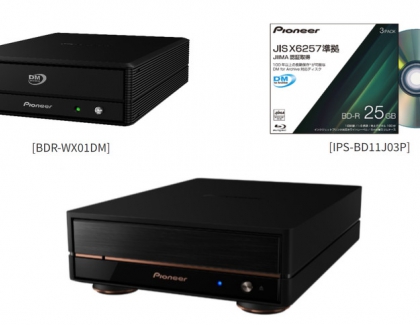 Pioneer Japan announces new BDR-X13J-X external BD Writer and BDR-WX01DM for archiving