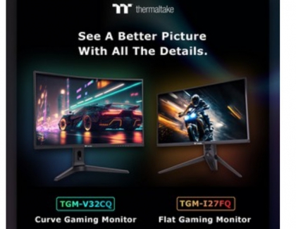 Thermaltake Announces the TGM-I27FQ Gaming Monitor & the TGM-V32CQ Curve Gaming Monitor
