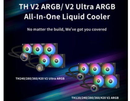 Thermaltake Releases the Upgraded TH V2 ARGB Sync AIO Liquid Cooler Series