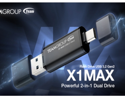 TEAMGROUP Launches the X1 MAX USB 3.2 Gen2 x1 FLASH DRIVE
