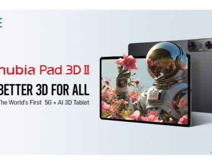 ZTE launches the world's first 5G PlusAI eyewear-free 3D tablet nubia Pad 3D II at MWC24