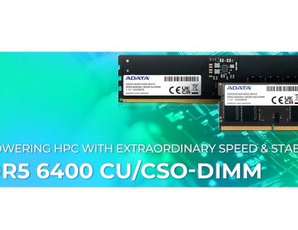 ADATA Industrial Releases DDR5 6400 CU-DIMM and CSO-DIMM