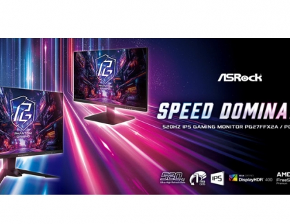 ASRock Launches PG27FFX2A and PG27FFX1B 520Hz IPS Gaming Monitors
