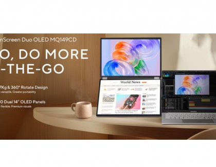 ASUS Announces Availability of ZenScreen Duo OLED MQ149CD