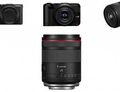 Canon announces new cameras and lens