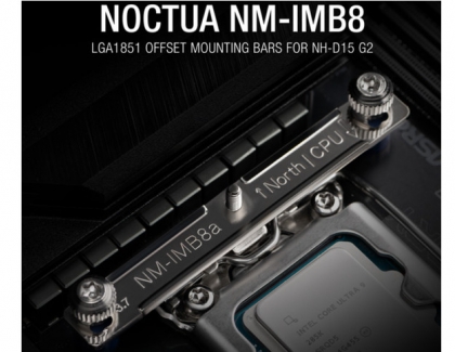 Noctua releases NH-D15 G2 specific offset LGA1851 mounting bars for improved cooling performance