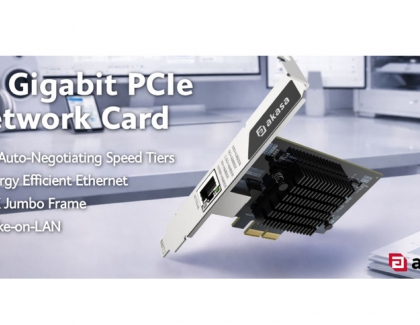 Akasa Introduces 10 Gigabit PCIe Network Card for Desktop, Workstation and Server Upgrades