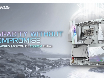 GIGABYTE Announces World's First DDR5-7200 at Full 256GB with CQDIMM at CES 2026 