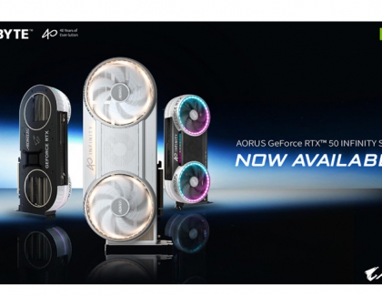 GIGABYTE Announces the Availability of AORUS GeForce RTX 50 INFINITY Series Graphics Cards