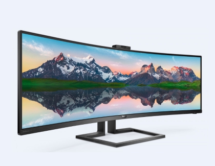 Philips Unveils New 49" SuperWide Dual Quad HD Curved Monitor With Windows Hello Webcam 