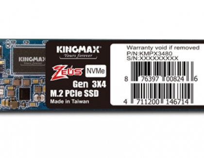 KINGMAX Introduces M.2 2280 PCIe NVMe Gen3x4 SSD