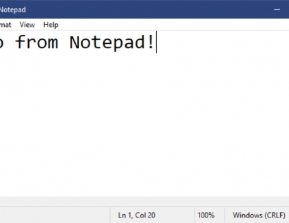 Latest Windows Build Improves the Notepad