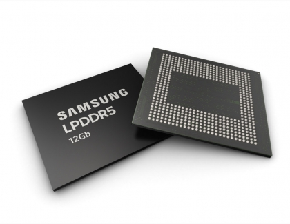 Samsung Begins Mass Production of 12Gb LPDDR5 Mobile DRAM for Smartphones