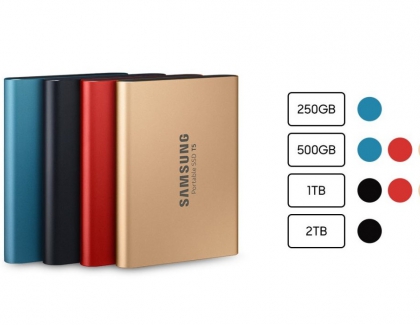 Samsung’s T5 Portable SSD Has New Colors