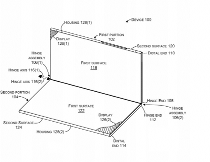 Microsoft Granted Patent For Dual-display Foldable Device