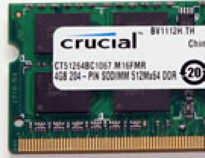 Crucial 4GB DDR3 SO-DIMM Memory kit
